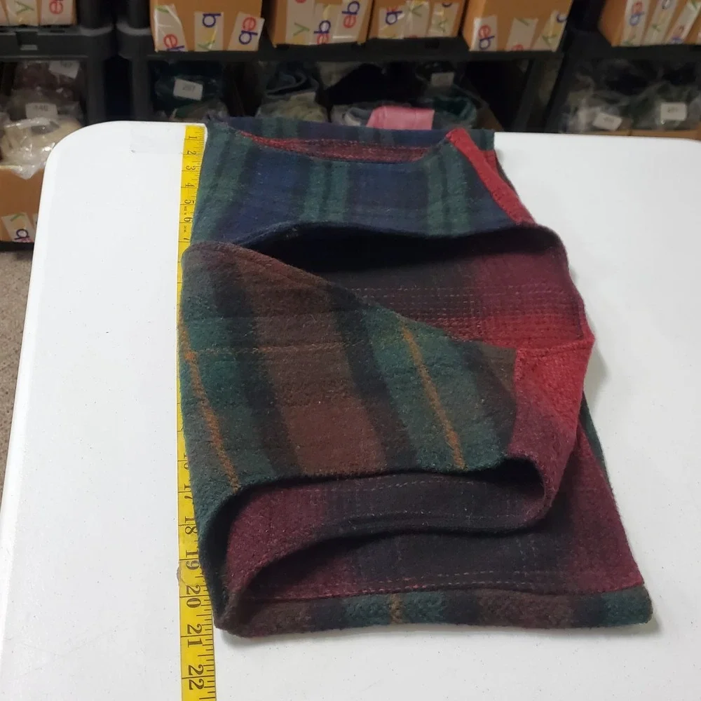 Vintage American Eagle Mens Academia University Button Front Vest Size M Plaid - Picture 6 of 10